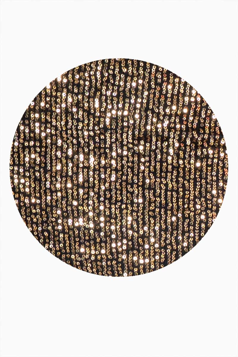 Vestido de fiesta con lentejuelas y amarre en espalda