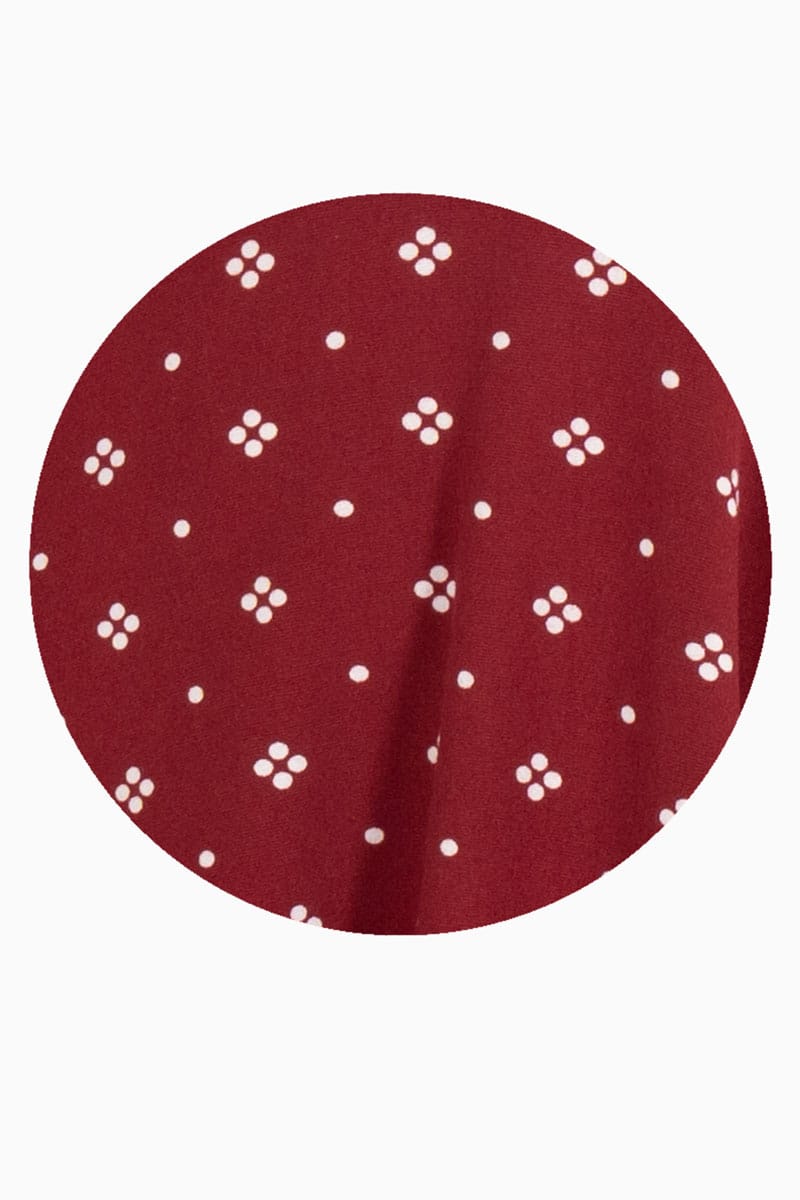 Vestido manga larga escote con cruce
