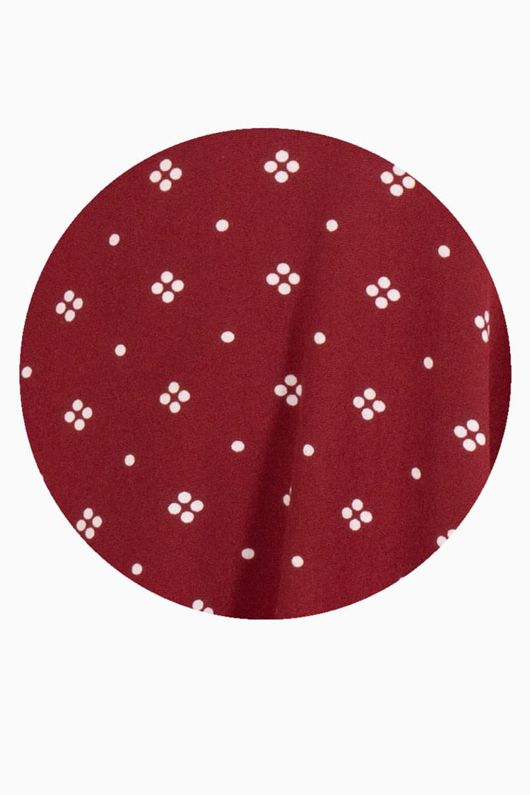 Vestido manga larga escote con cruce