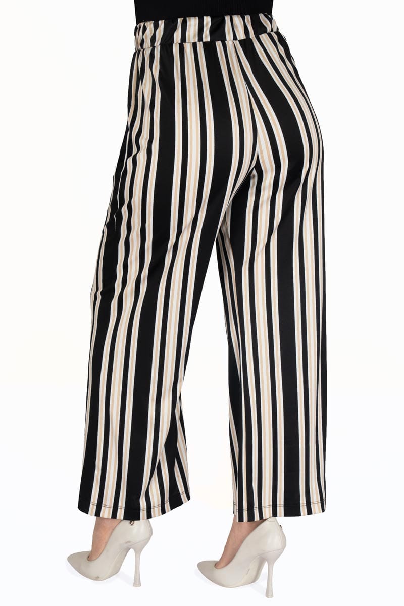 Pantalón de rayas pierna ancha
