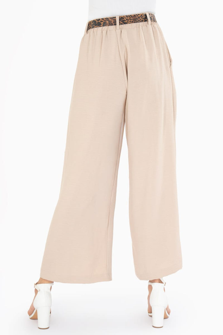Pantalón con tablones y cinturón
