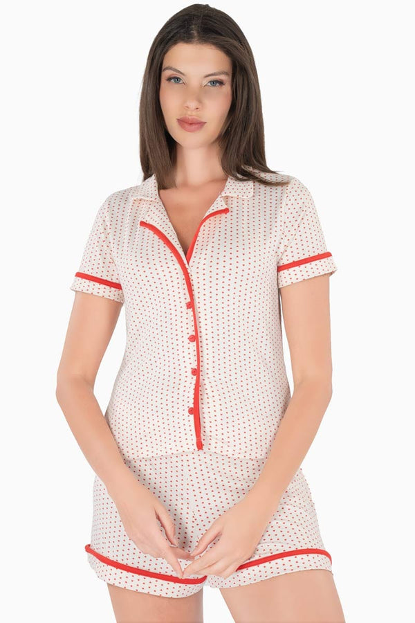 Set de camisa y short de corazones