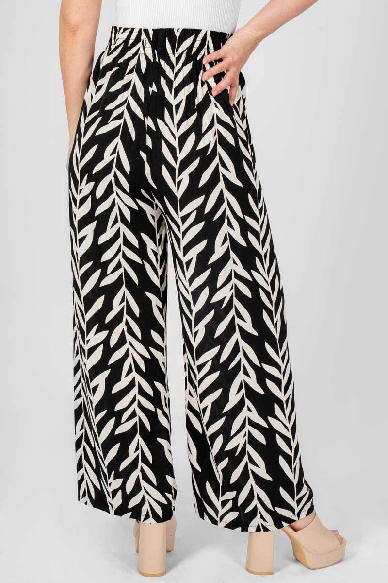 Pantalón ancho con estampado - Santory Ropa  (7402013524035)