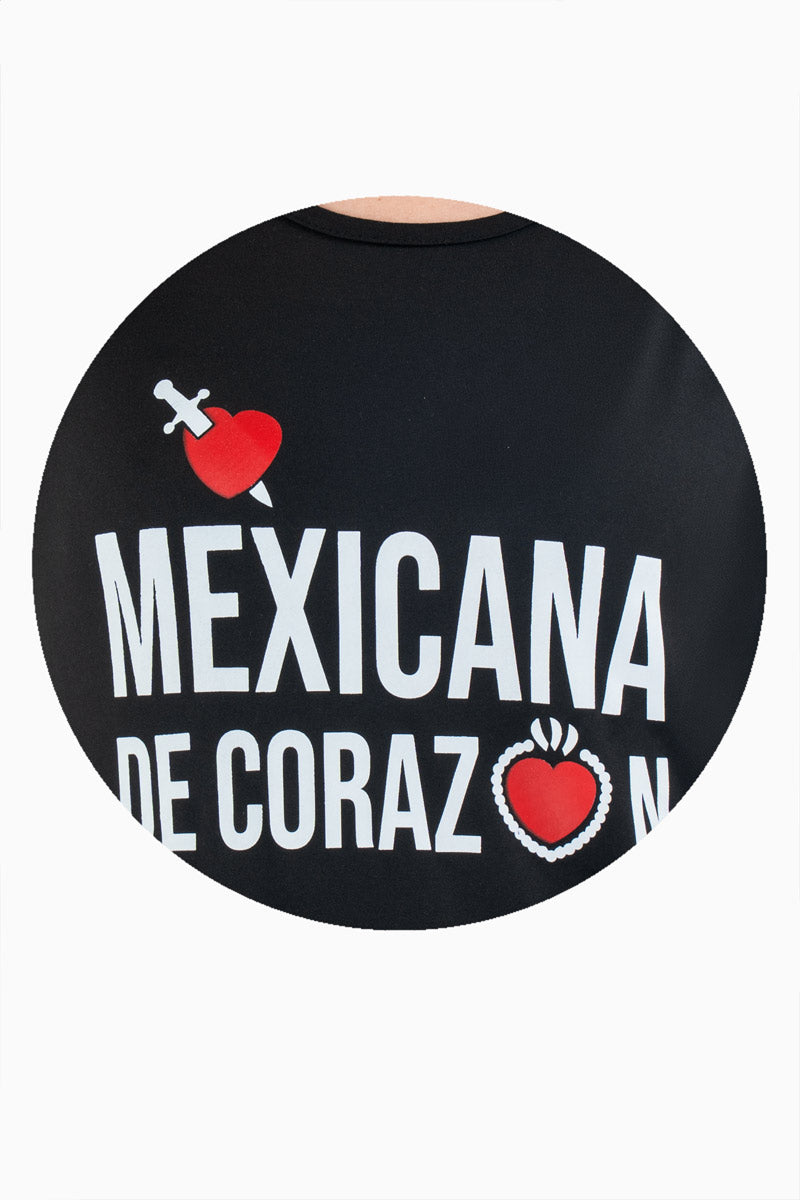 Playera con diseno "Mexicana de corazón"