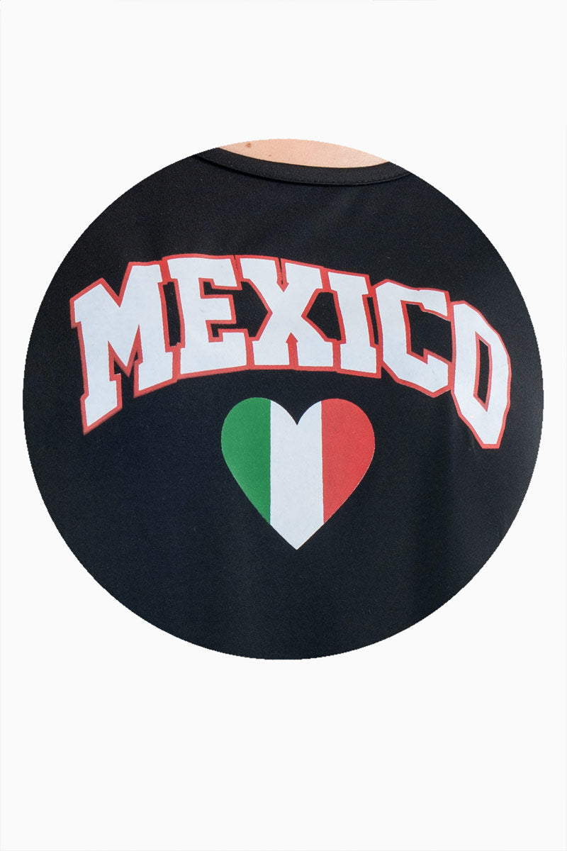 Playera cuello redondo estampado México