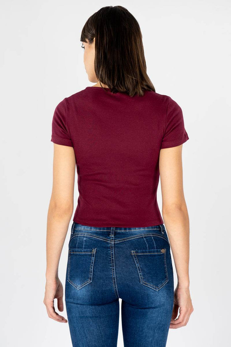 Playera lisa cuello v - Santory Ropa  (7260905996355)