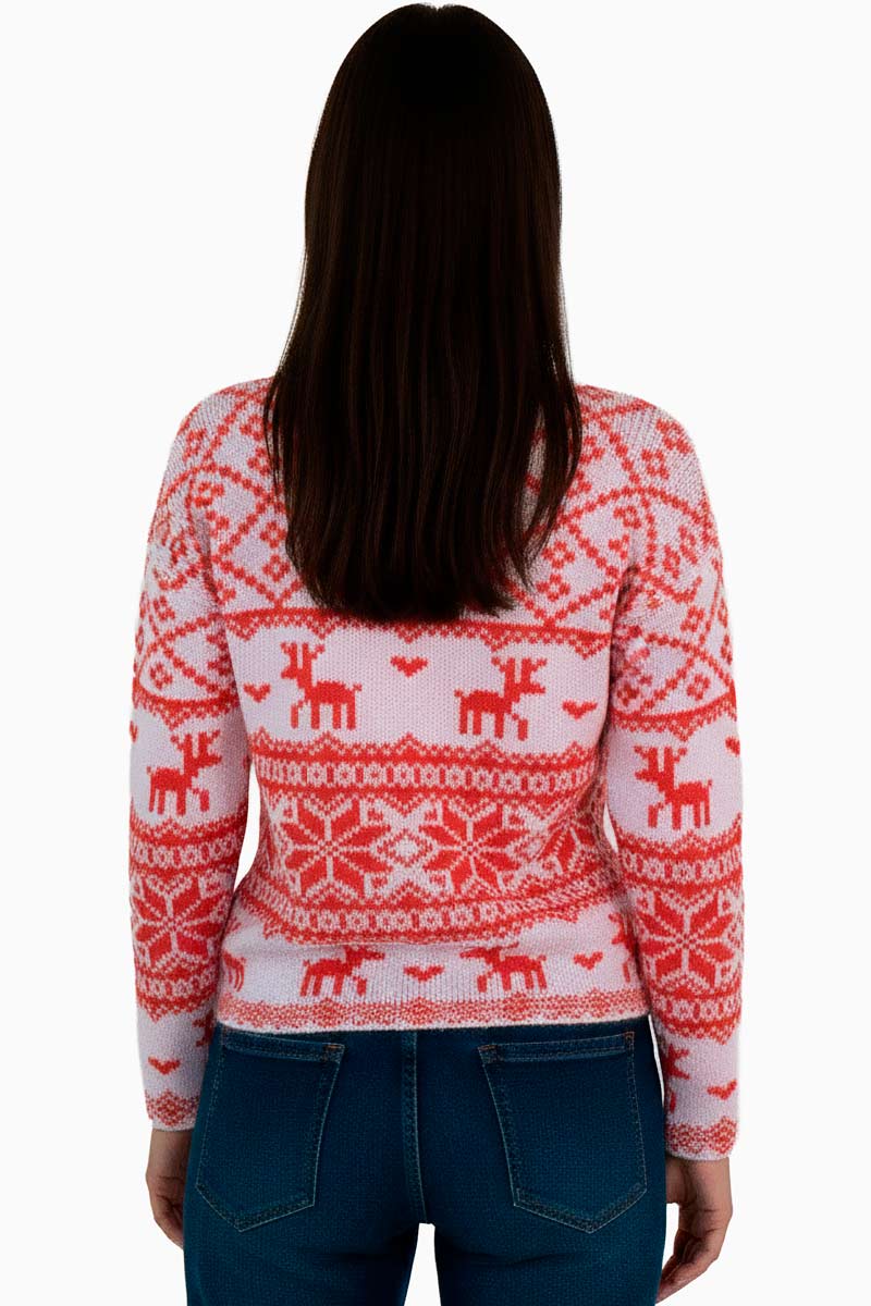 Suéter tejido navideño
