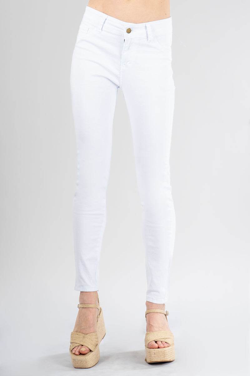 Jeans básicos con tiro medio - Santory Ropa  (7102082613315)