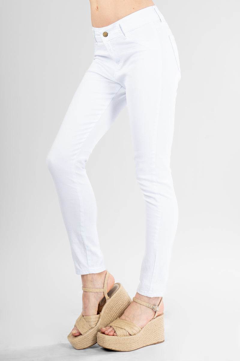 Jeans básicos con tiro medio - Santory Ropa  (7102082613315)