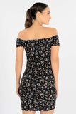 Vestido floral hombros descubiertos (7310207385667)