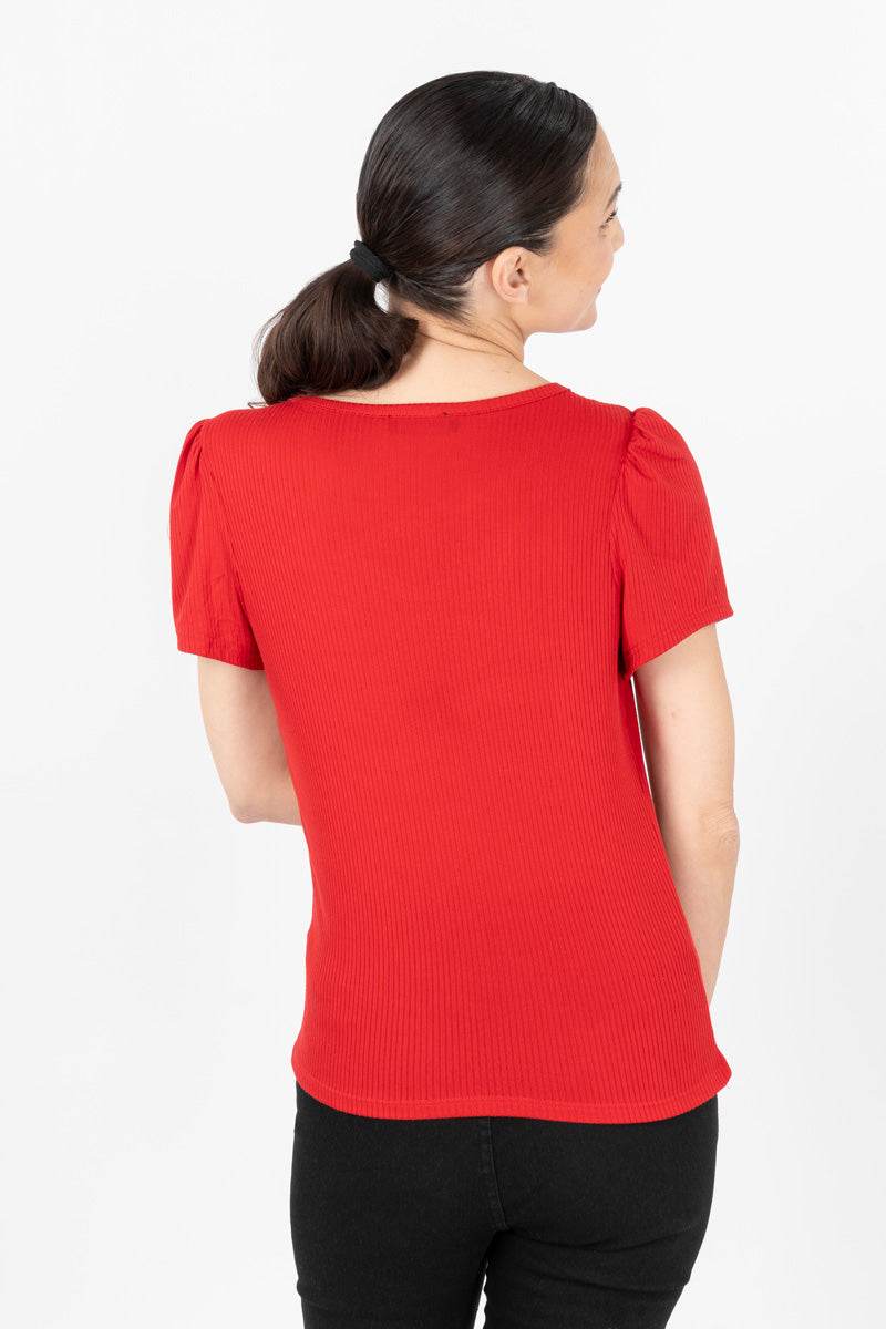 Blusa con mangas abullonadas - Santory Ropa  (7040473071683)