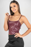 Blusa tipo top de tirantes