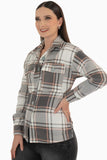 Sobrecamisa de cuadros con bolsas