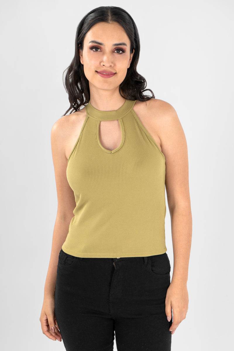 Blusa sin mangas escote cut out - Santory Ropa  (6956244893763)