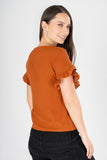 Blusa con olanes en mangas (7174665961539)