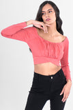 Blusa crop  manga larga  OI24 (7265565933635)