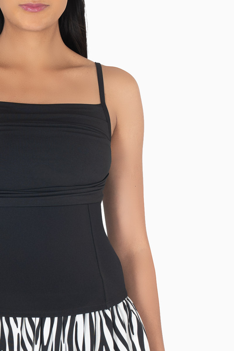 Blusa de tirantes tipo corset