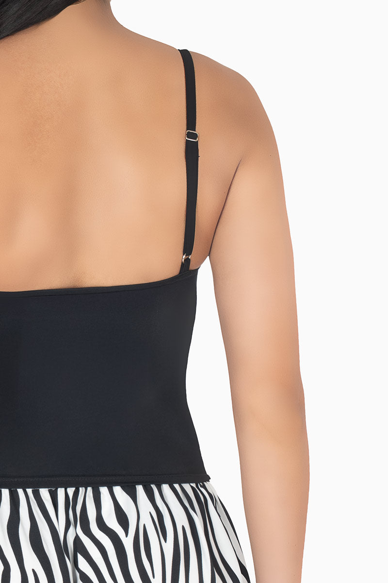 Blusa de tirantes tipo corset