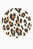 Blusa animal print con frunce en escote