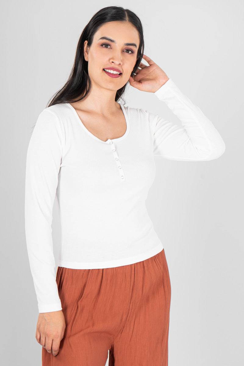 Playera manga larga y broches - Santory Ropa  (7040473038915)