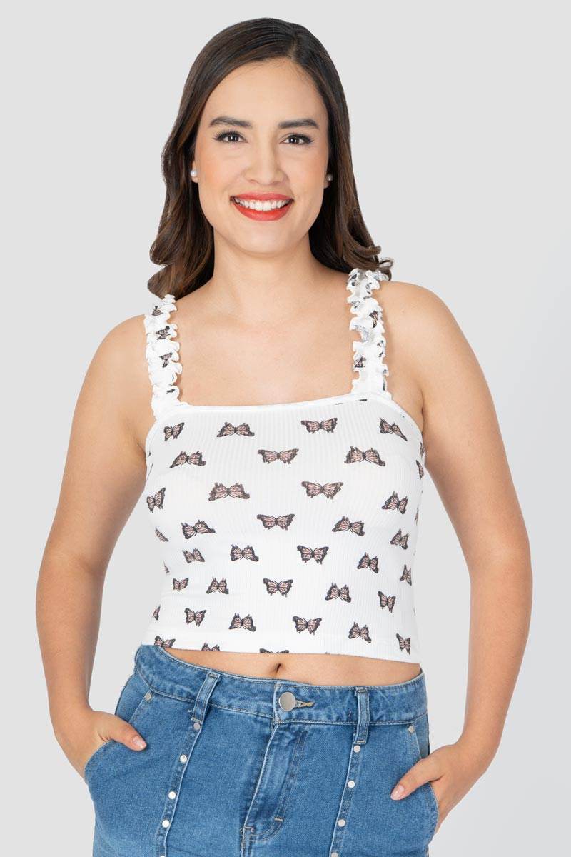 Blusa estampada de tirantes - Santory Ropa  (7450058588227)