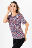 Blusa estampada manga abullonada (7287300980803)