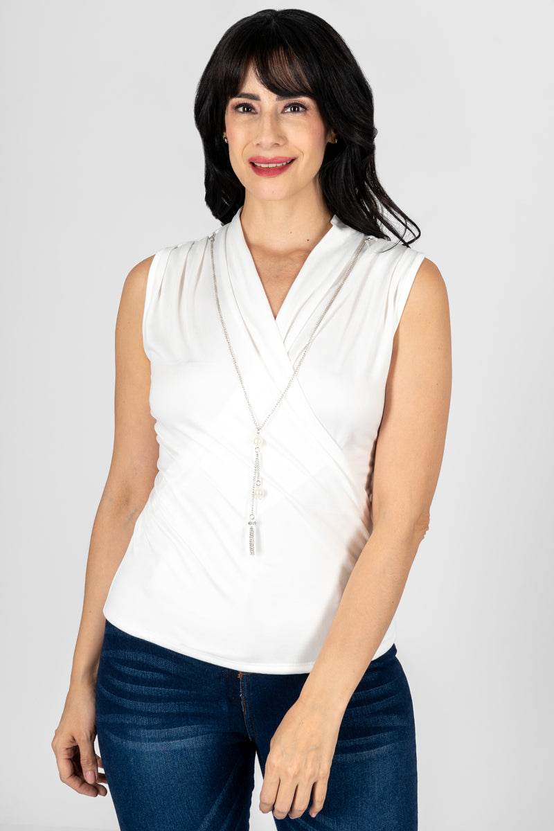 Blusa sin manga y collar - Santory Ropa  (7417450233923)