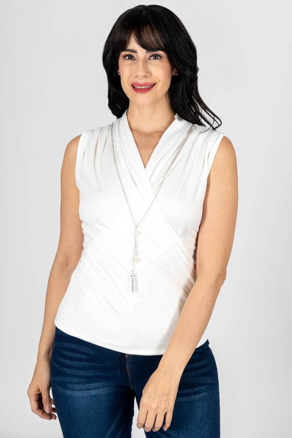 Blusa sin manga y collar - Santory Ropa  (7417450233923)
