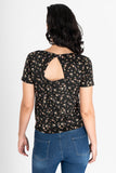 Blusa floral manga corta (7266329034819)