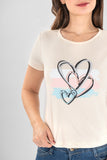 Playera manga corta estampado de corazón (7040472776771)