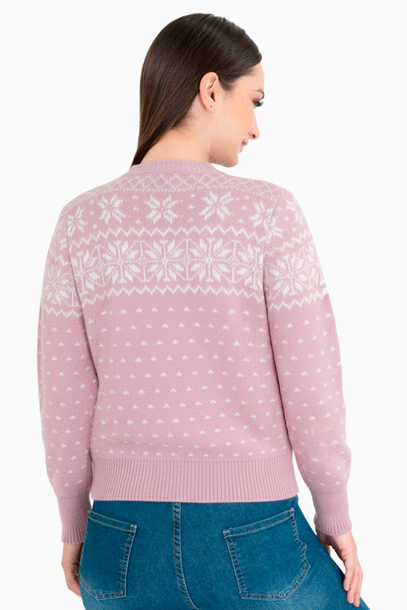 Suéter tejido navideño