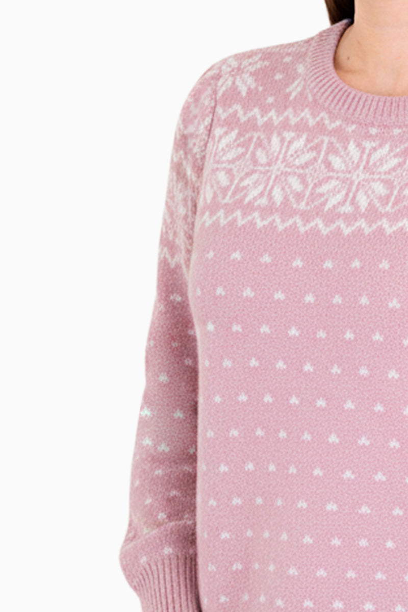 Suéter tejido navideño