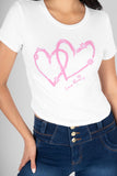 Playera con estampado de corazones (7193787629635)