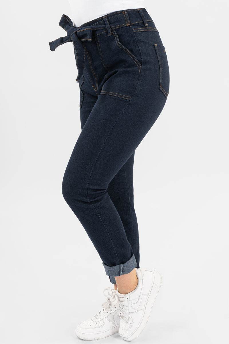 Jeans con bolsa de parche - Santory Ropa  (6664352759875)