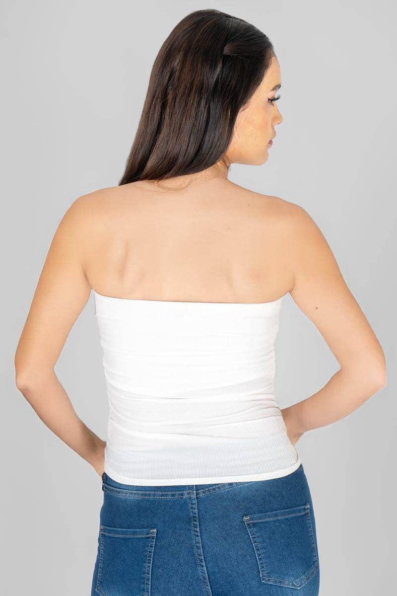 Playera rib strapless - Santory Ropa  (7141426757699)