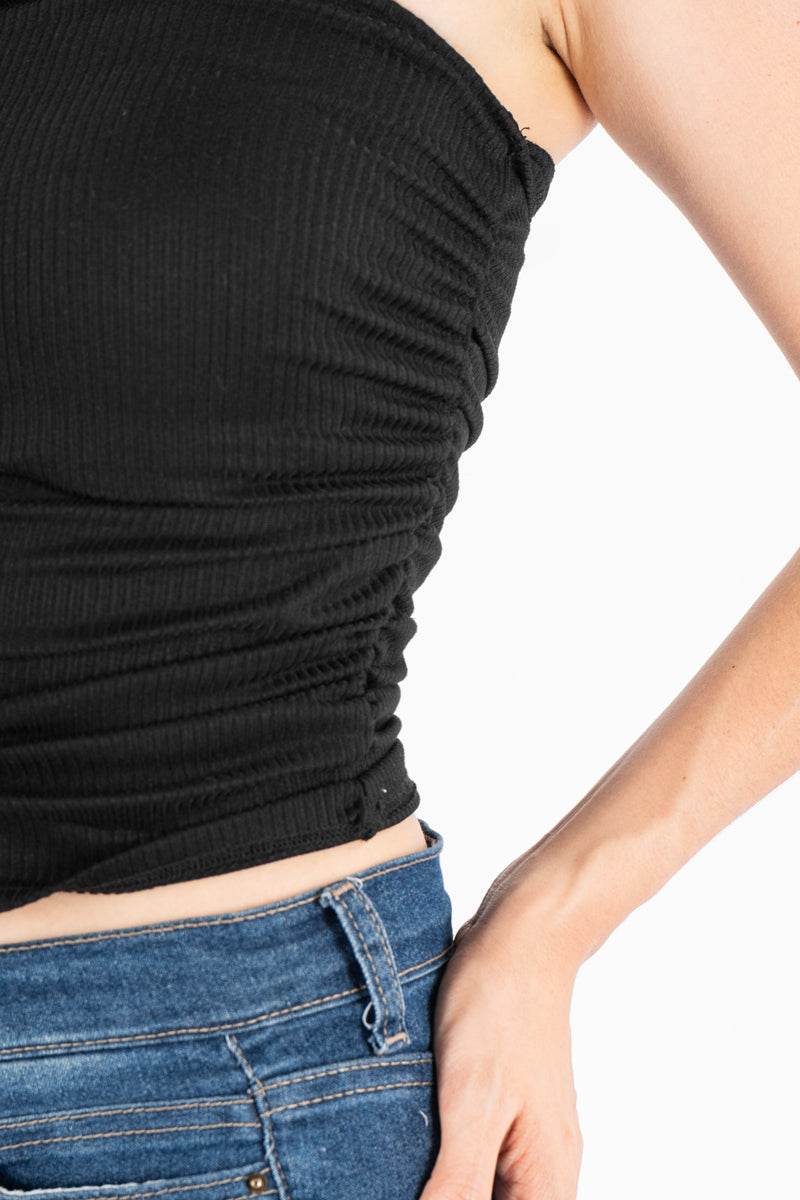 Playera rib strapless - Santory Ropa  (7141426757699)