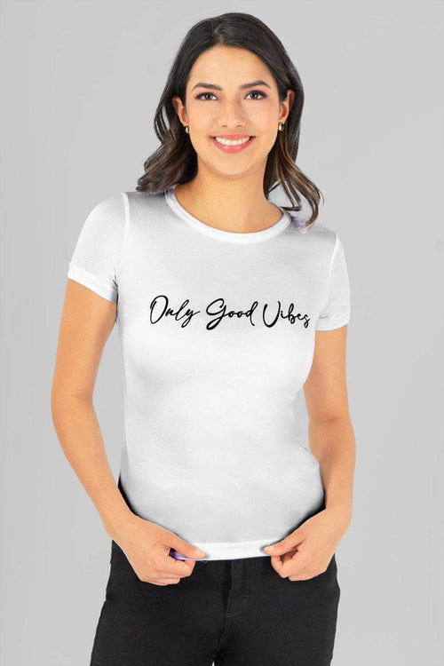 Playera estampada cuello redondo