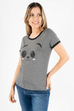 playera con estampado panda y bies en contraste (7148122243139)