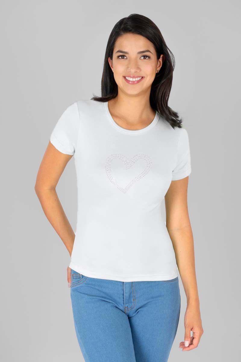 Playera manga corta con pedrería (7209198780483)