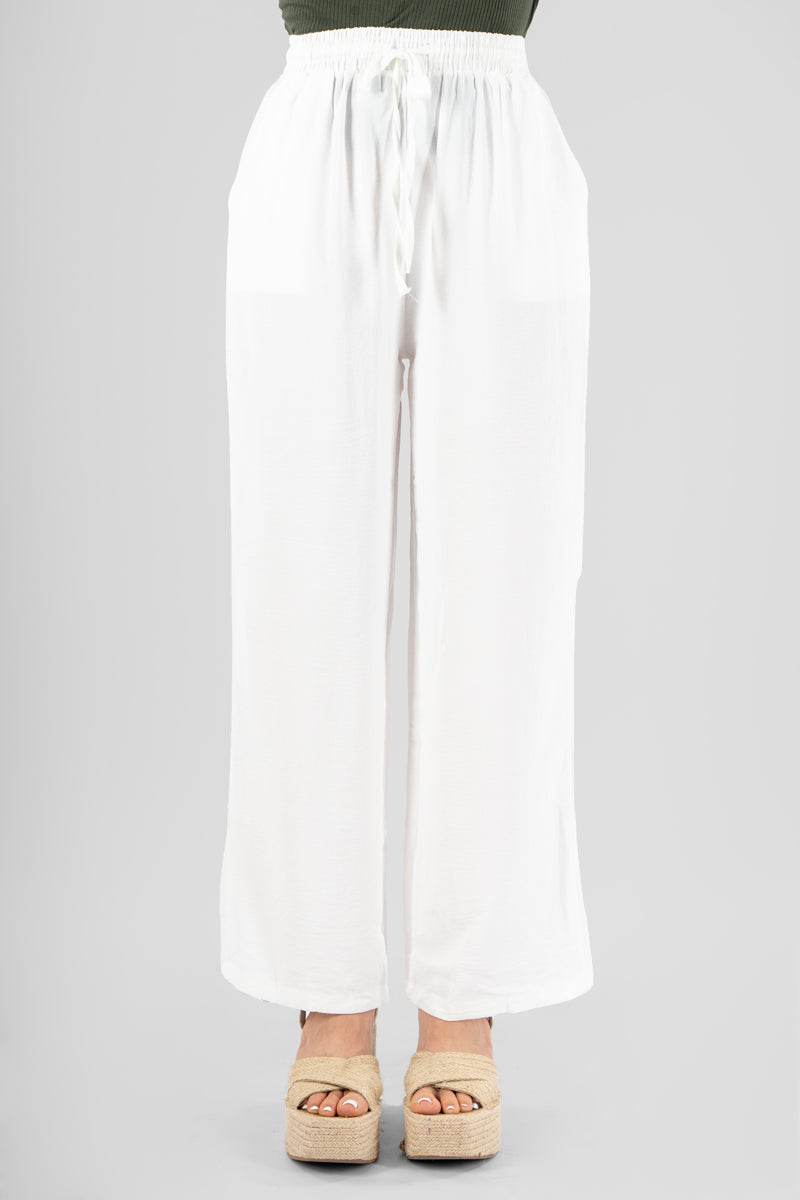 Pantalon ancho con elastico en pretina - Santory Ropa  (7148121849923)