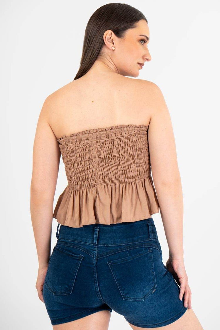 Blusa strapples con botones - Santory Ropa  (7435763875907)