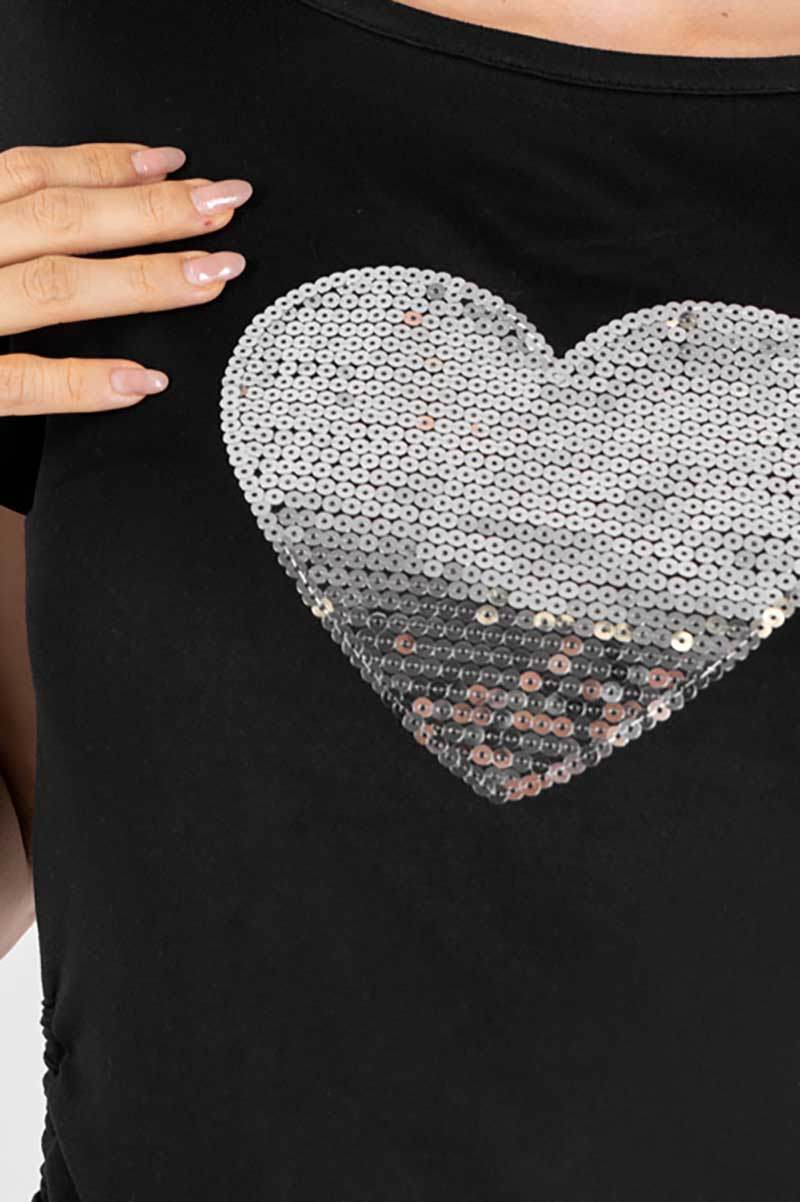 Playera estampada con elevadores laterales - Santory Ropa  (7349830713411)