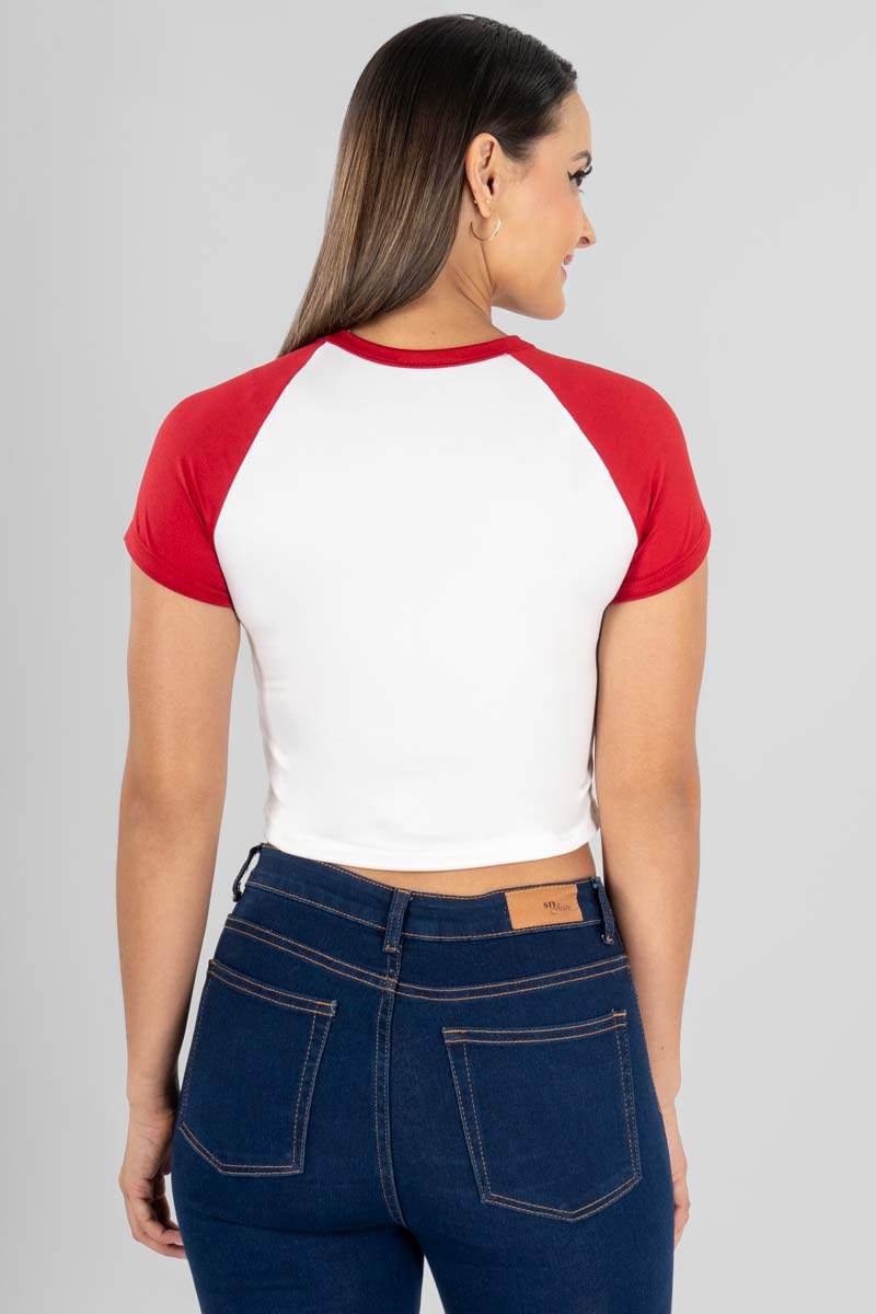 Playera manga corta ranglan - Santory Ropa  (7375420194883)