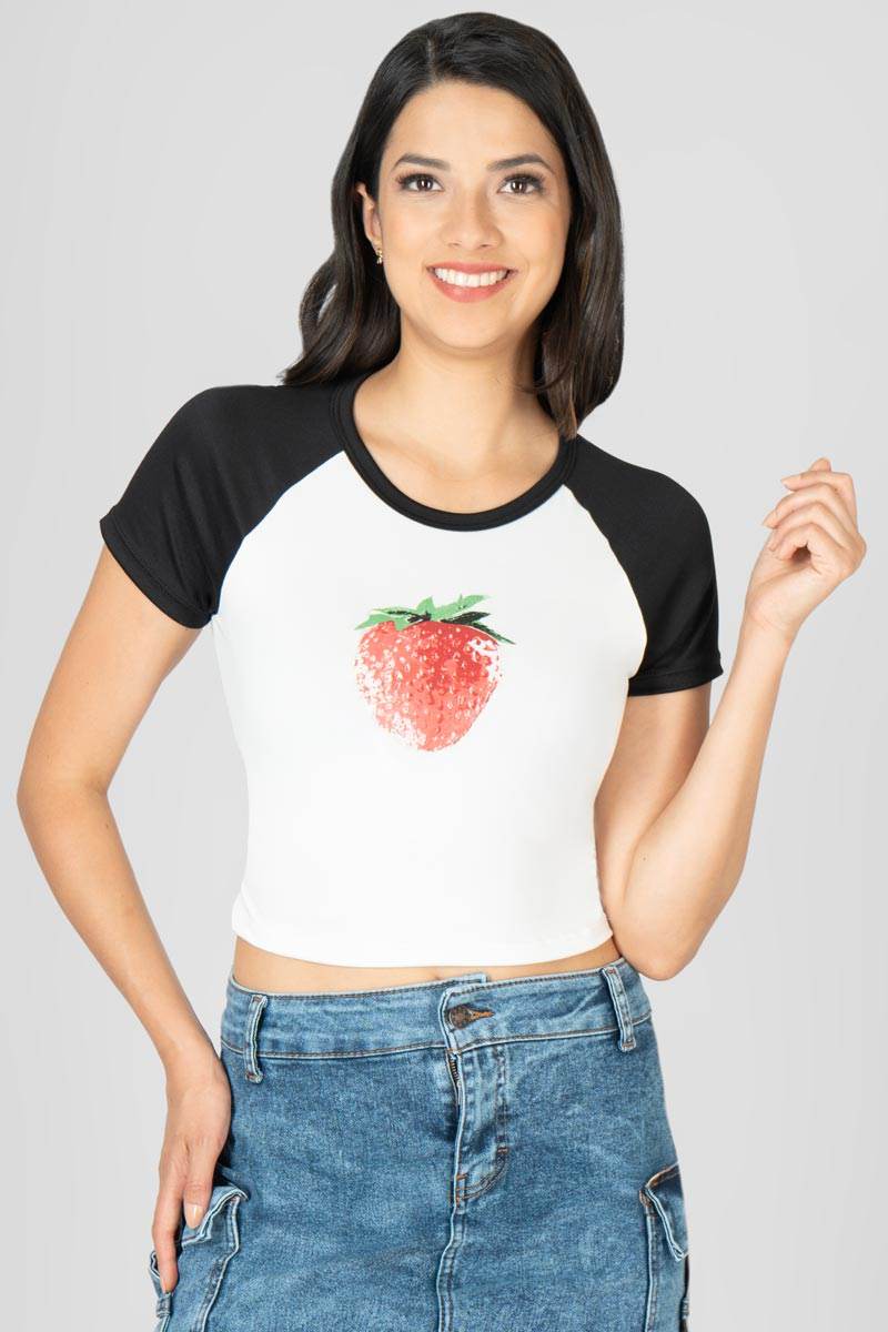 Playera estampada manga corta - Santory Ropa  (7425034715203)