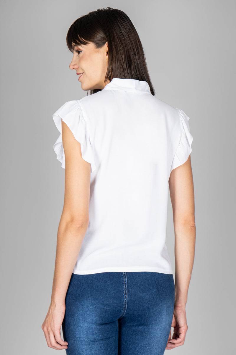Blusa manga corta con amarre - Santory Ropa  (6881839349827)
