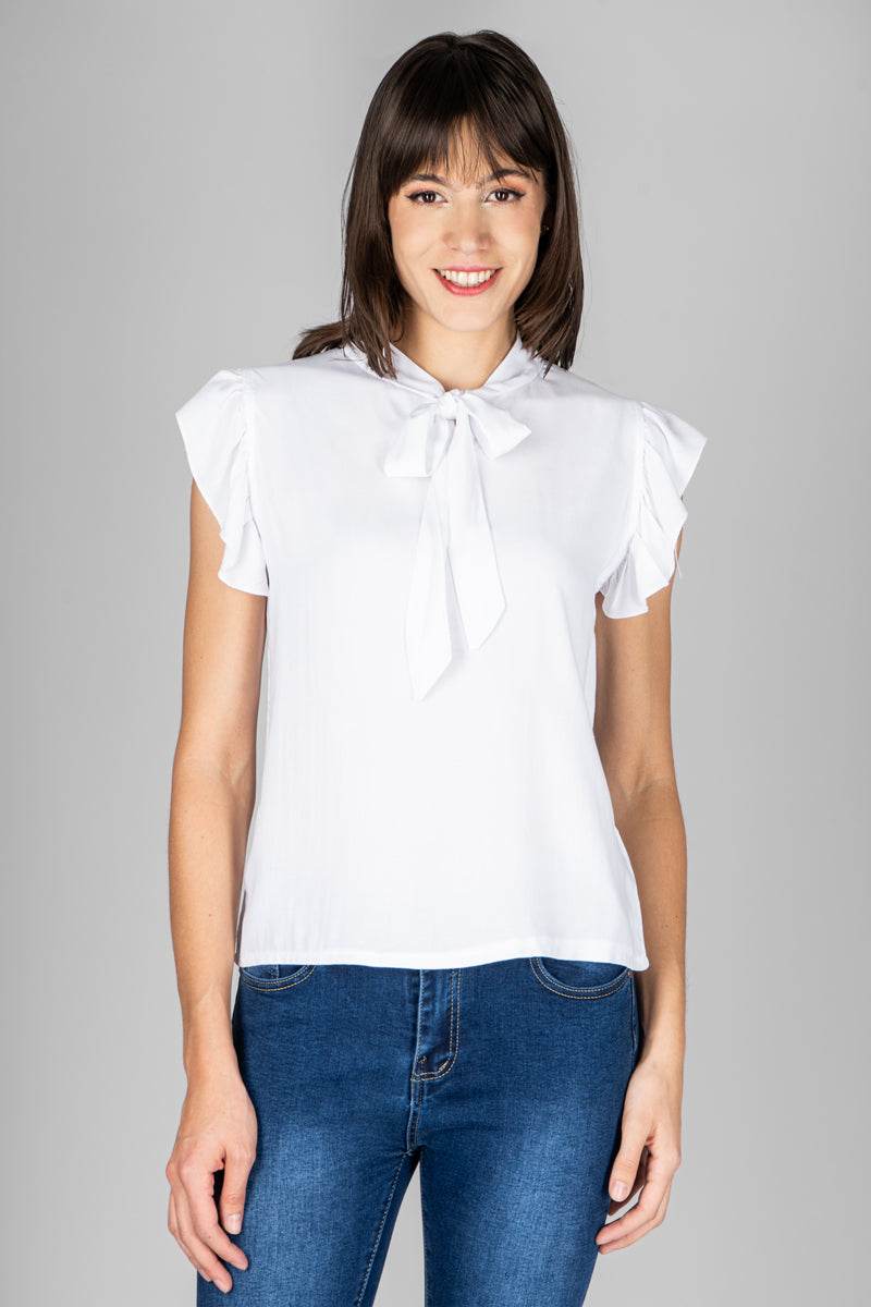 Blusa manga corta con amarre - Santory Ropa  (6881839349827)