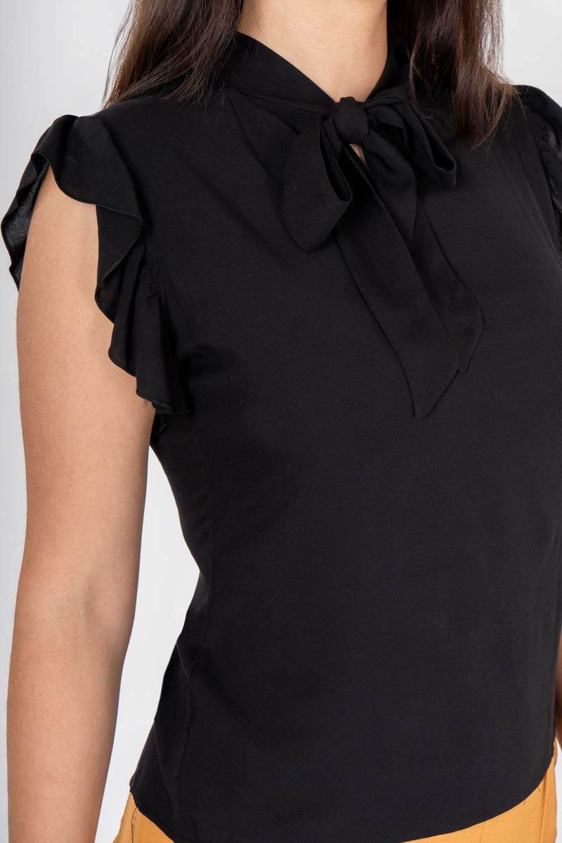 Blusa manga corta con amarre - Santory Ropa  (6881839349827)