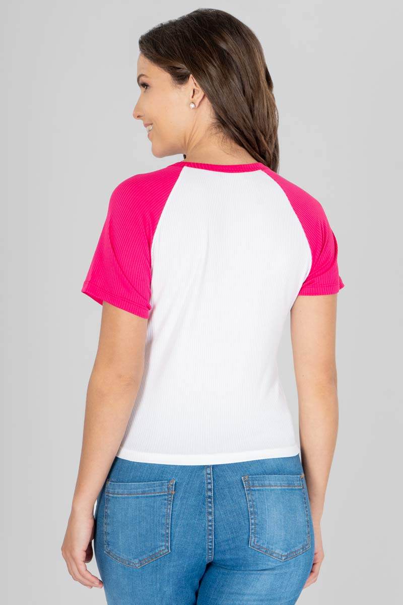 Playera ranglan estampada - Santory Ropa  (7377624629315)