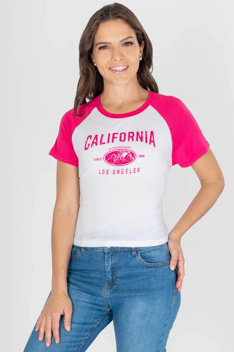 Playera ranglan estampada - Santory Ropa  (7377624629315)