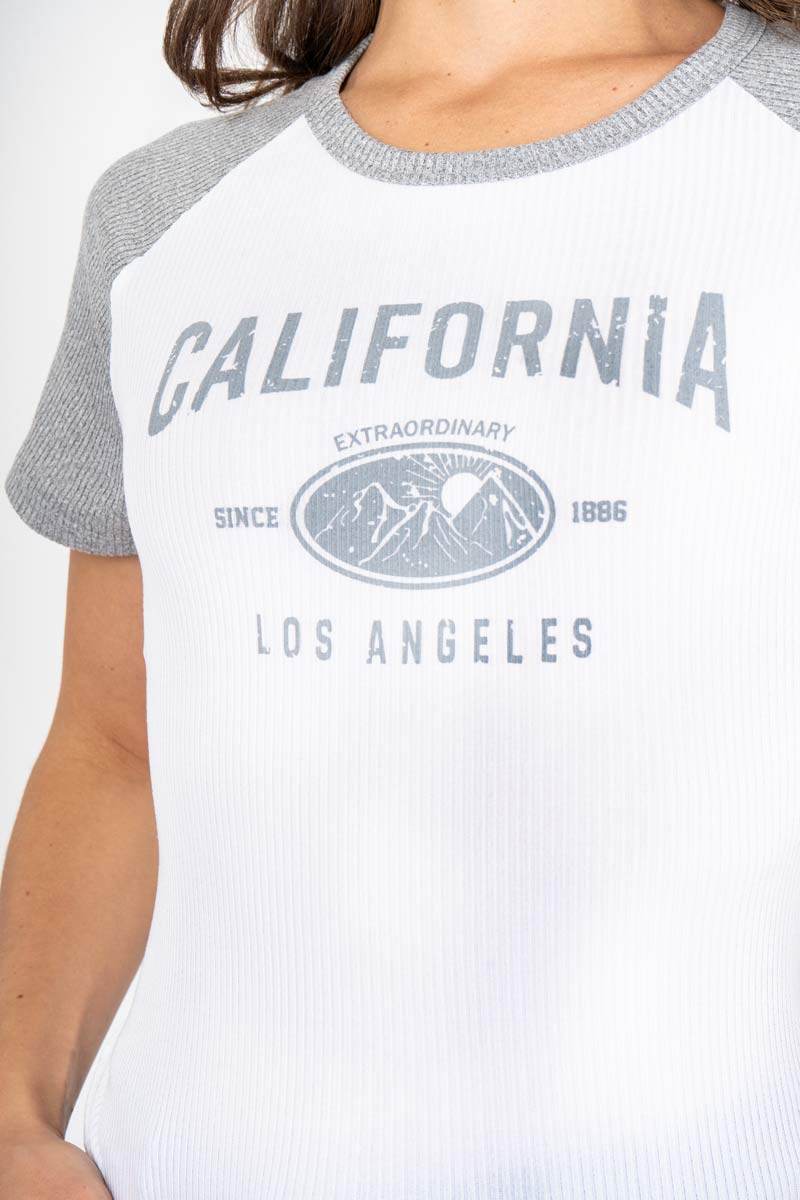 Playera ranglan estampada - Santory Ropa  (7377624629315)